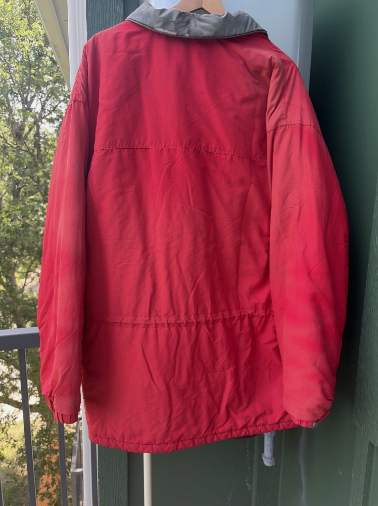 Vintage Patagonia Jacket Mens XL Red Full Zip 1990s Insulated Nylon Pockets