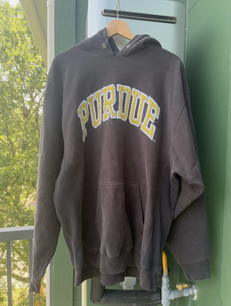 VTG Y2K Purdue Boilermakers Embroidered Steve And Berry’s Hoodie XL