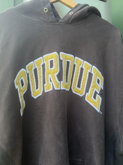 VTG Y2K Purdue Boilermakers Embroidered Steve And Berry’s Hoodie XL
