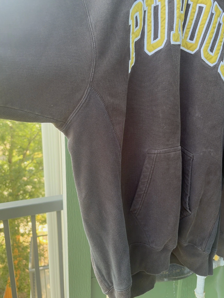 VTG Y2K Purdue Boilermakers Embroidered Steve And Berry’s Hoodie XL