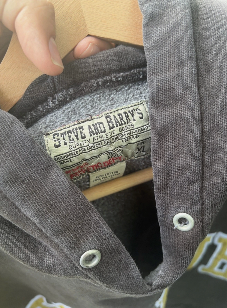 VTG Y2K Purdue Boilermakers Embroidered Steve And Berry’s Hoodie XL