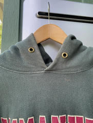 VTG 90s Emmanuel College Green Champion Reverse Weave Hoodie Sweatshirt Sz XXL