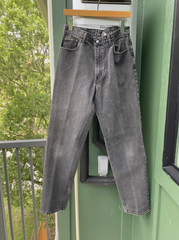 Vintage 90’s Calvin Klein Jeans Mens 32x32 Black Denim Stonewashed Made In USA