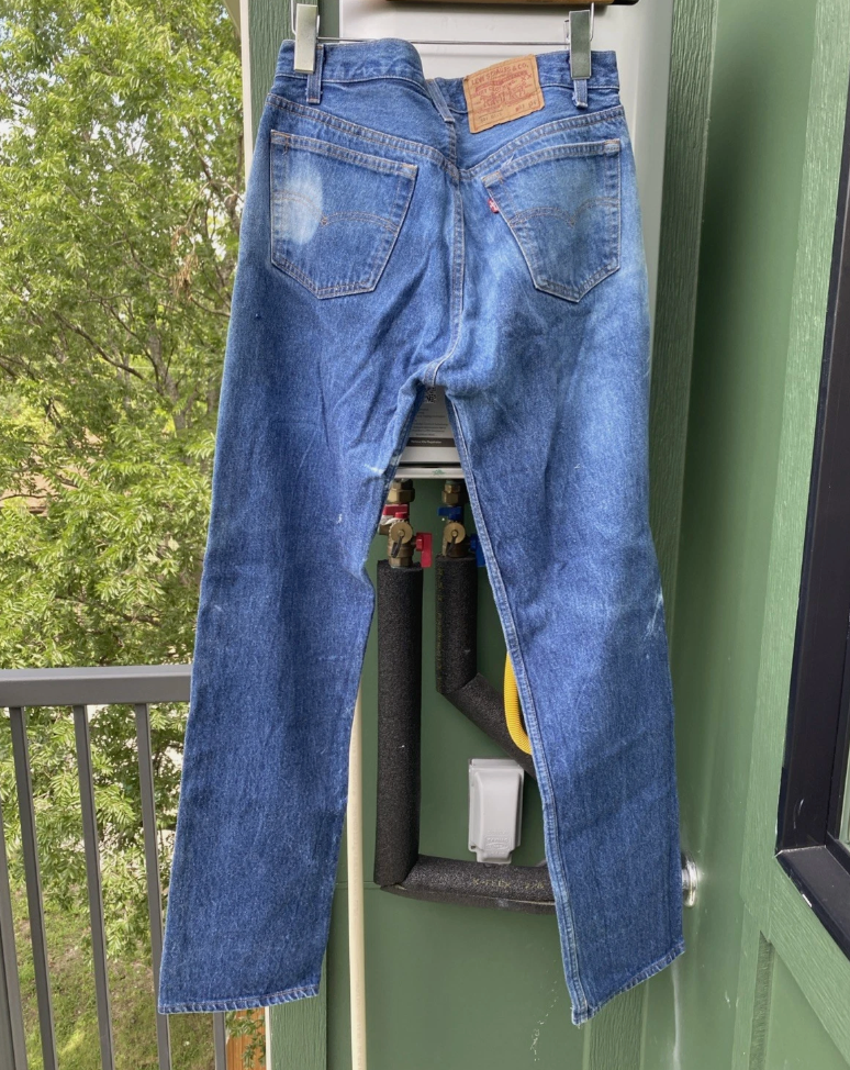 Vintage Levis 501 Jeans Men Bleach Wash! Made In USA Button Fly Fits 32x32