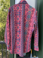 Vintage Wrangler BrushPopper Shirt Aztec Patterns (M/L)
