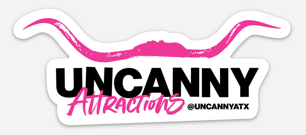 Uncanny Attractions Logo Sticker - 3"