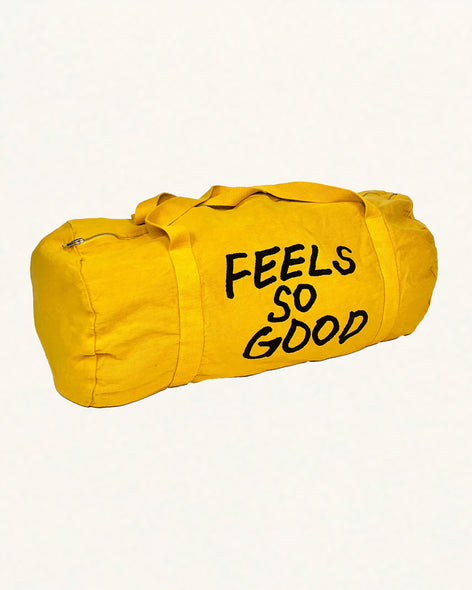Bull Denim Weekender Bag - Gold
