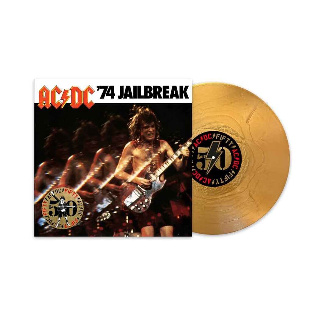 AC/DC '74 Jailbreak (50th Anniversary Edition, Gold Color Vinyl ...