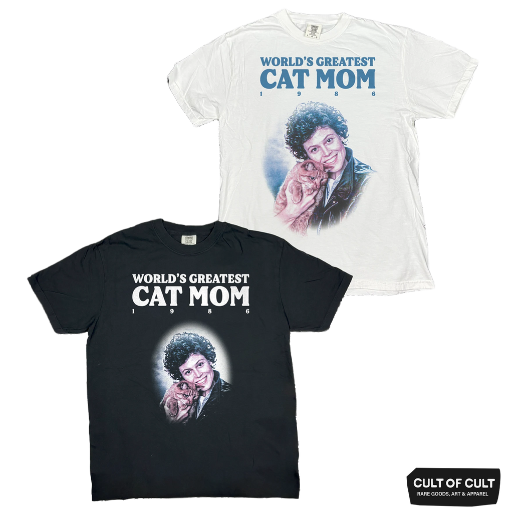 Aliens World's Best Cat Mom 1986 T-Shirt