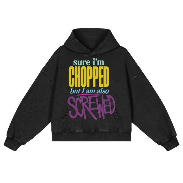 UNISEX CHOPPED & SCREWED HOODIE