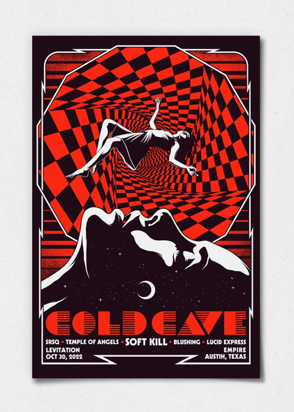 Cold Cave Poster by Simon Berndt - LEVITATION