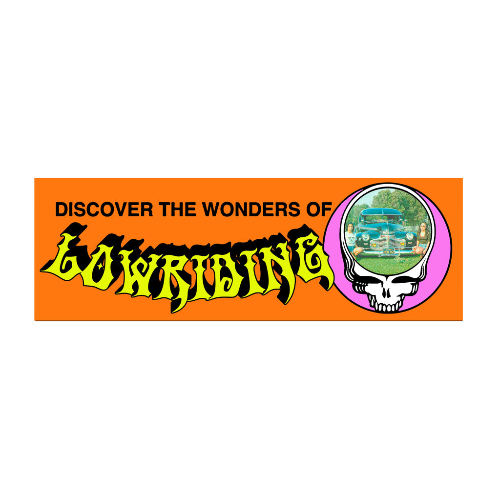 Discover the wonders of Lowriding bumper sticker