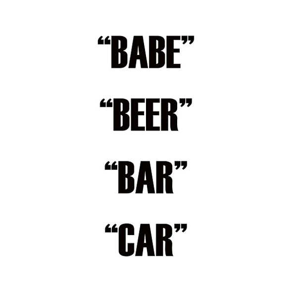 DUAL ACTION Babe Beer Bar Car