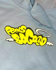 Peace Up Light Blue Hoodie - LAST CHANCE!