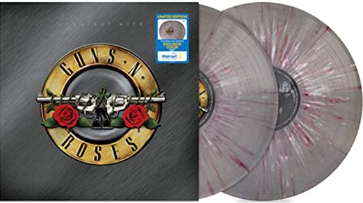 Guns N' Roses Greatest Hits (Limited Edition, Silver/Red-White Splatter 2 LP) - (M) (ONLINE ONLY!!)