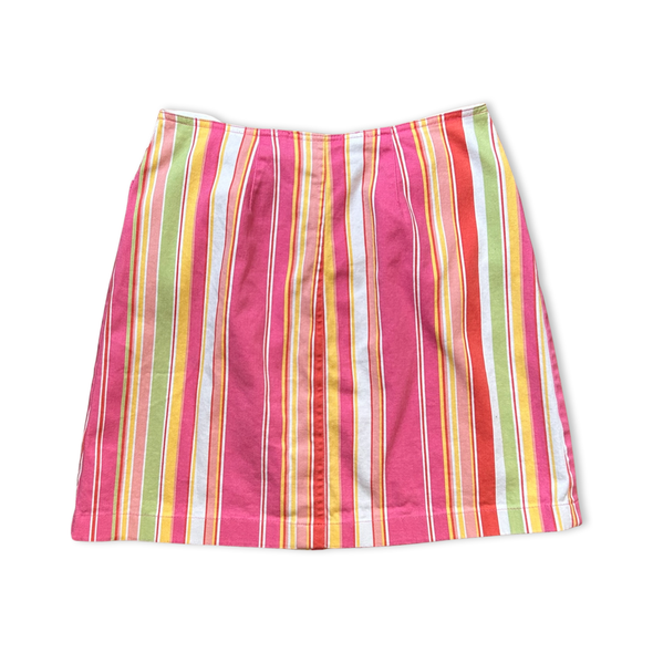 Vintage Pink Stripe Mini Skirt