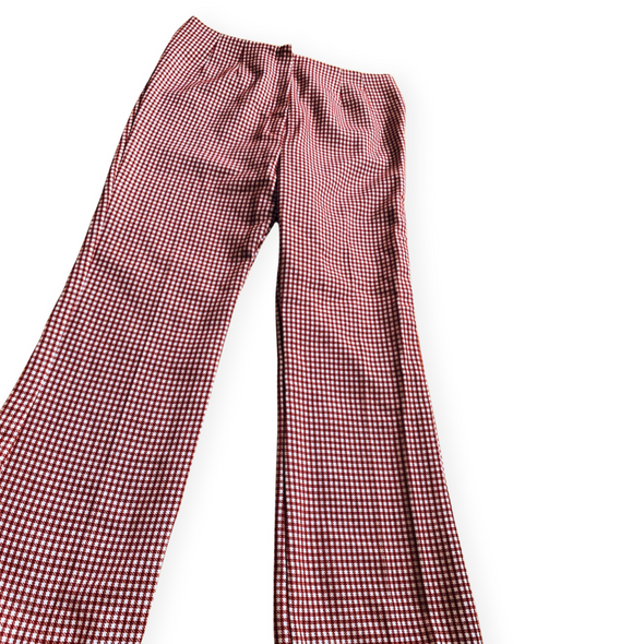 Vintage 80s High Rise Gingham Pants