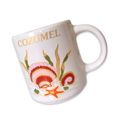 Vintage Cozumel Seashell Mug