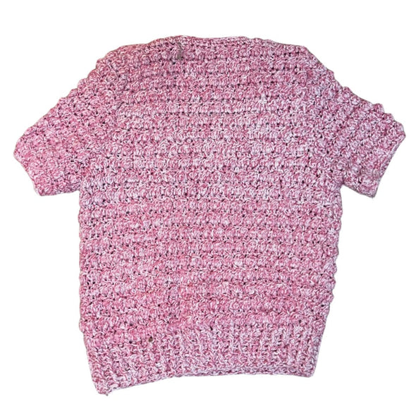 Vintage Pink Handknit Top