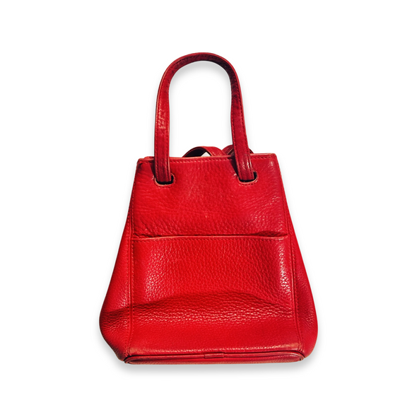 Vintage 90s Coach Soma Pebbled Red Leather Bag