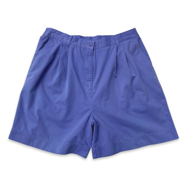 Vintage 90s Purple Pleated Shorts