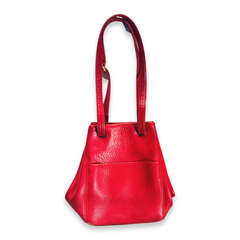 Vintage 90s Coach Soma Pebbled Red Leather Bag