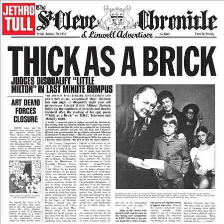 Jethro Tull THICK AS A BRICK - (M) (ONLINE ONLY!!)