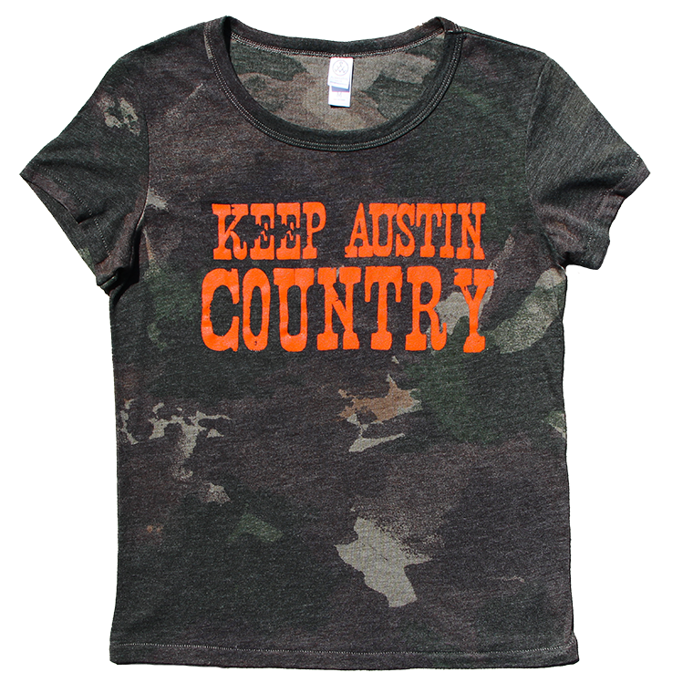 Keep Austin Country Camo Tee - Dark Collar