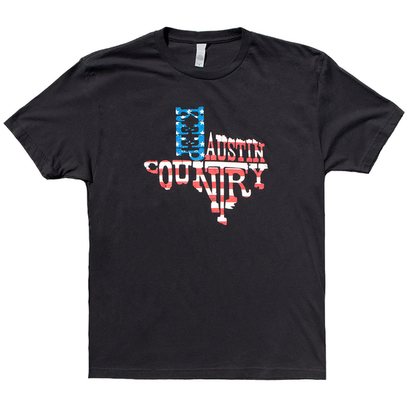 Keep Austin Country - Red, White & Blue TX Unisex Tee