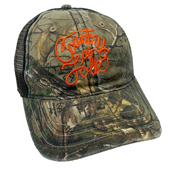 Keep Austin Country - Country as Folk Camo Trucker Hat