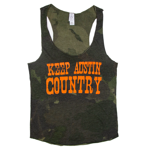 Keep Austin Country Camo Women's Tank