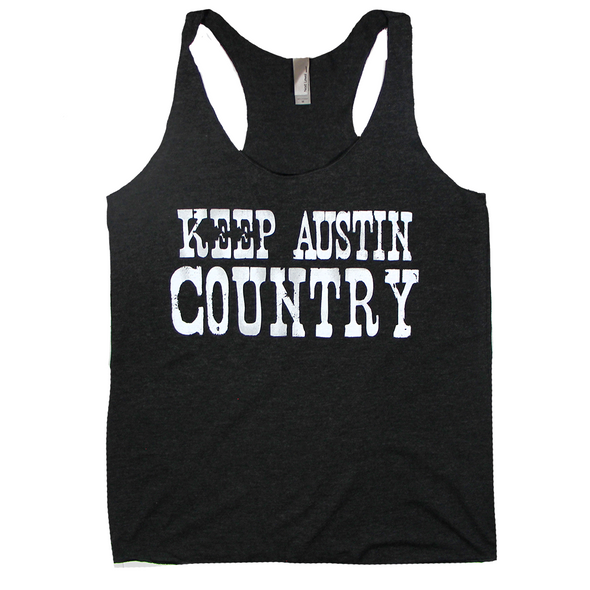 Keep Austin Country Distressed Logo Tank - Women's
