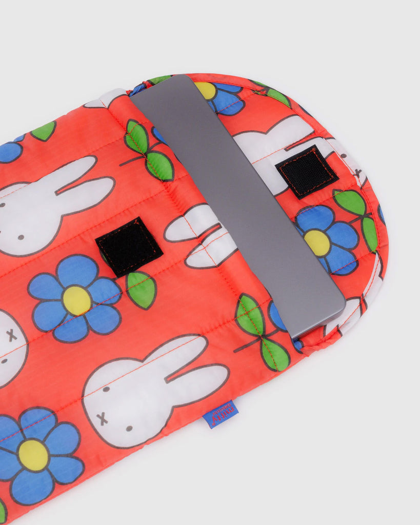 Baggu Puffy Laptop Sleeve 13"/14" - Flower Miffy
