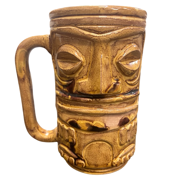 Vintage Ceramic Tiki Mug