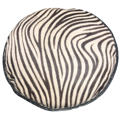 Vintage Zebra Hide Throw Pillow