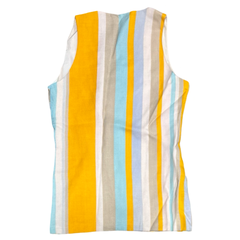 1960's Striped Linen Tunic Vest