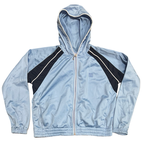 70's Wilson Powder Blue Hooded Zip Jacket (S)