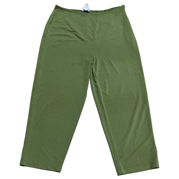 Y2K Olive Tapered Ankle Pants (28)
