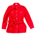 Vintage Red Nylon Tie-Waist Jacket (M)
