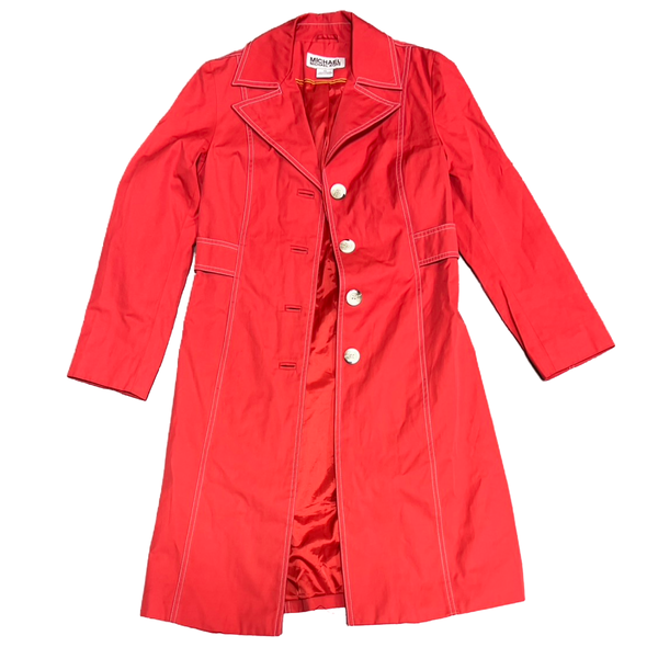 Michael Kors Red Trench Coat (XS)