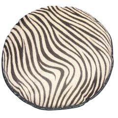 Vintage Zebra Hide Throw Pillow