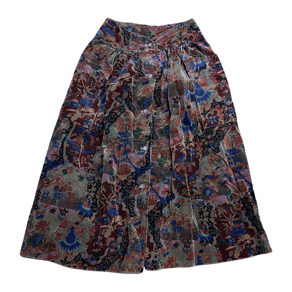 Vintage 90's Velvet Pocket Skirt (S)