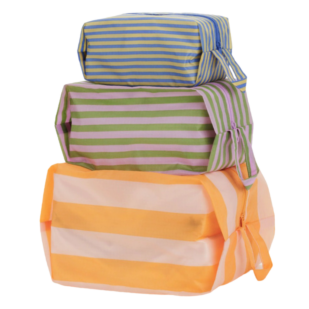 Baggu 3D Zip Set - Hotel Stripes