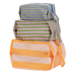 【新品未使用】 BAGGU GO POUCH SET　HOTEL STRIPES Baggu 3D Zip Set - Hotel Stripes – Feels So Good