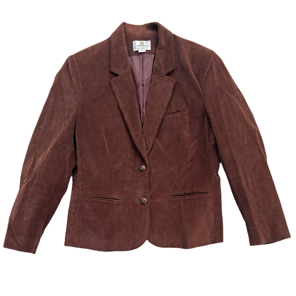 70's Brown Corduroy Blazer (S)