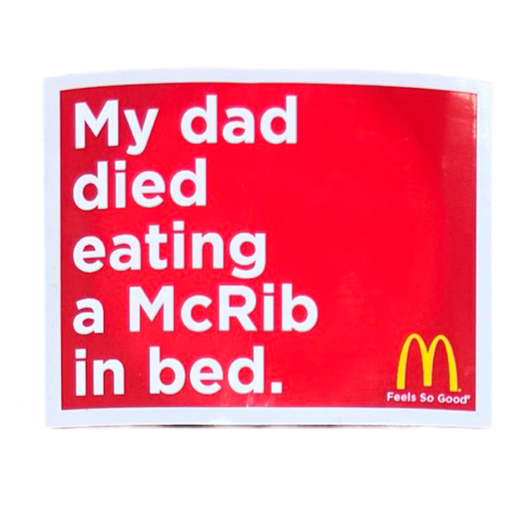 Mick Rib Bumper Sticker