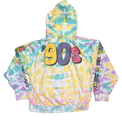 Nickelodeon Character "From the 90's" Tie Dye Hoodie  (L/XL)