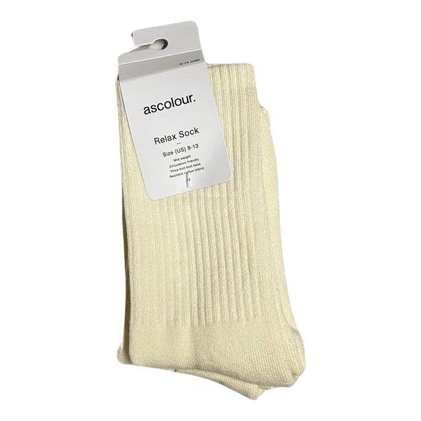 Relax Stripe Socks 2 Pack - Cream
