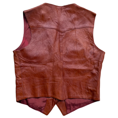 70's Tony Lama Brown Leather Vest (S)