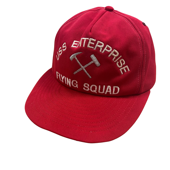Vintage USS Enterprise Flying Squad Snapback Hat